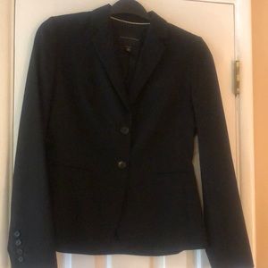 Banana Republic light Wool-Blend Black Blazer SZ 4